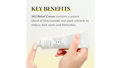Crema coreana sobre fondo blanco.