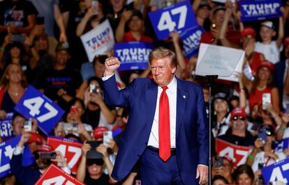 Donald Trump, this Friday during a rally in Las Vegas (Nevada).