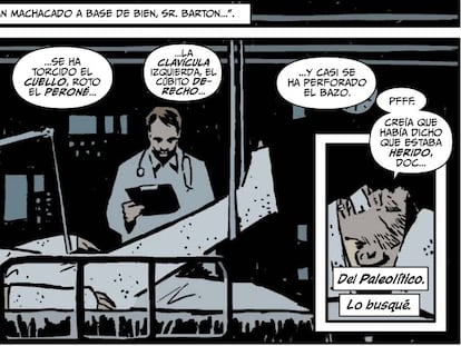 Viñetas de 'Ojo de Halcón', de Matt Fraction y David Aja, publicado por Panini, editora de Marvel en España.