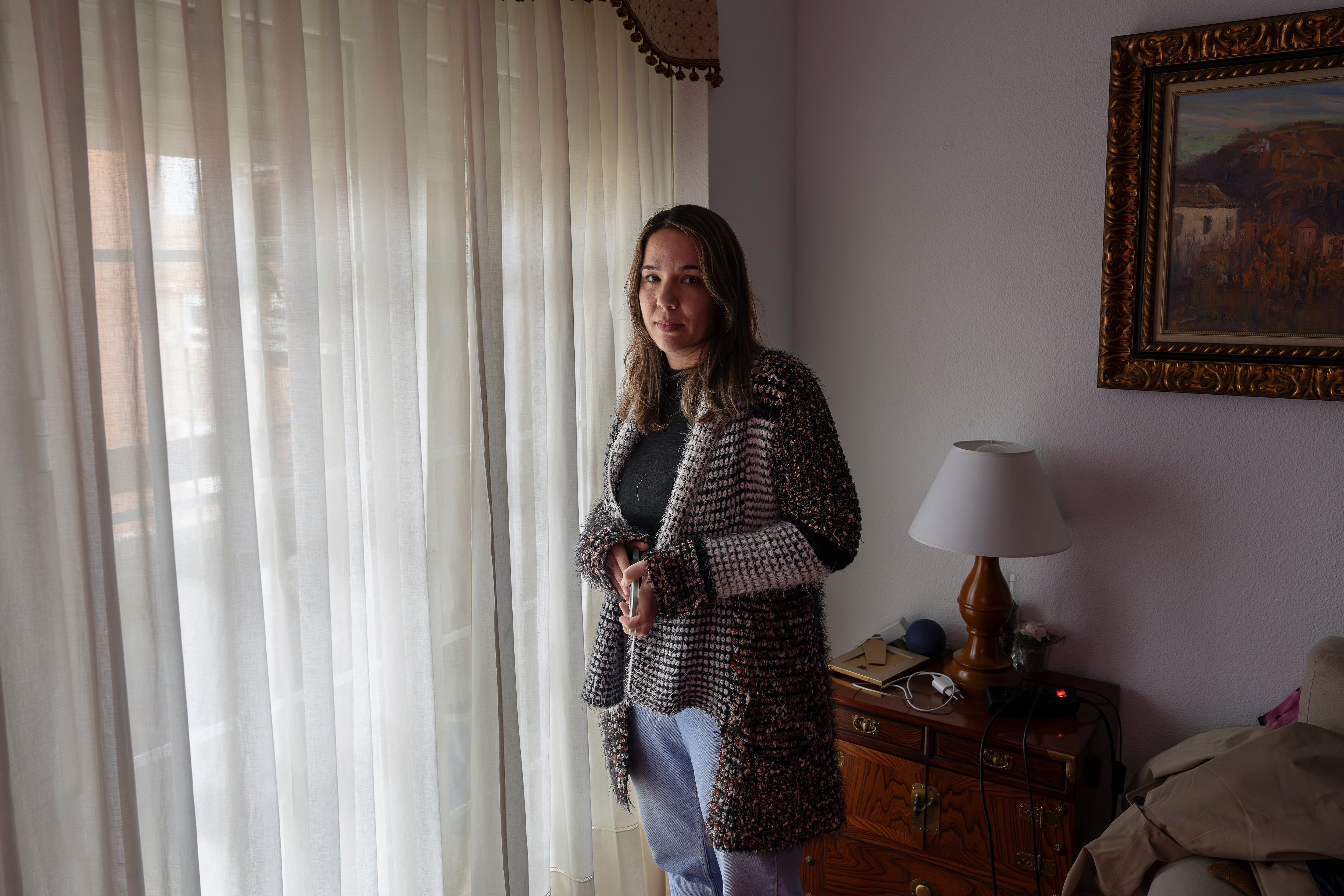 Lola, superviviente del accidente del Alvia, este jueves en su casa de Huelva.