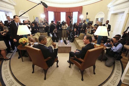 Los dos líderes se han reunido en el Despacho Oval.