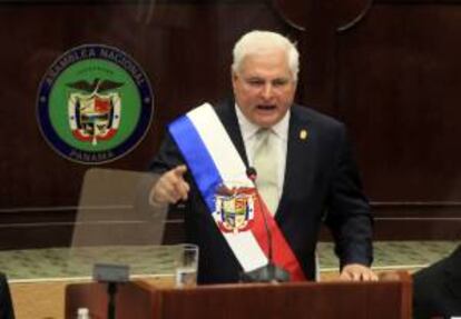 El presidente de Panamá, Ricardo Martinelli. EFE/Archivo