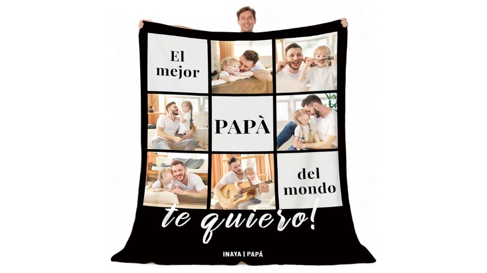 Manta personalizada con fotos.