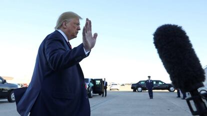 El presidente de Estados Unidos, Donald Trump, el pasado lunes en Maryland.