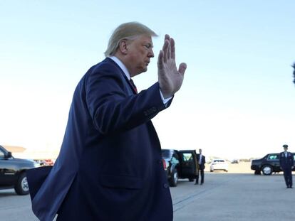 El presidente de Estados Unidos, Donald Trump, el pasado lunes en Maryland.