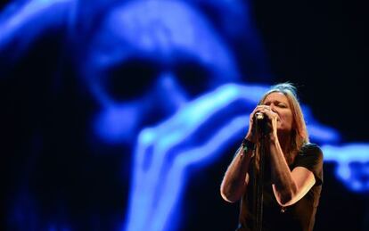 Beth Gibbons, la cantante de Portishead, el domingo en el FIB.