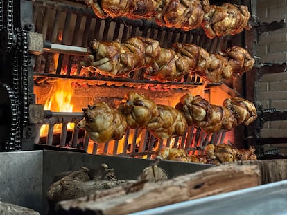 Asado a leña de encina y olivo