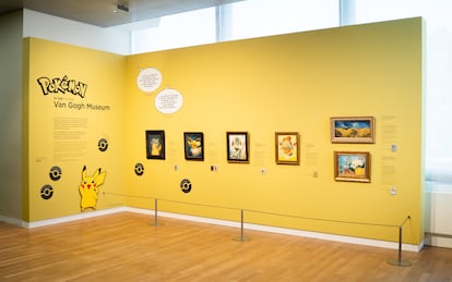 Una imagen de la exposición de Pokémon en el museo Van Gogh.