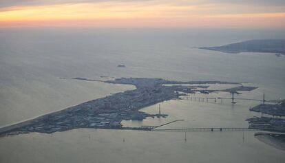 Imagen de la bahía de Cádiz.