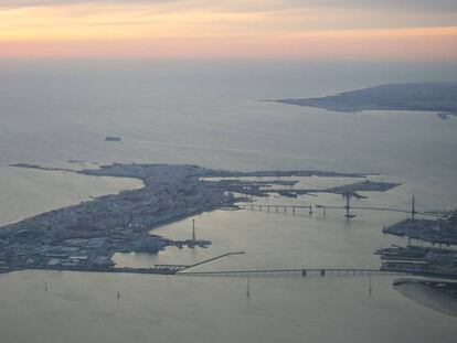 Imagen de la bahía de Cádiz.