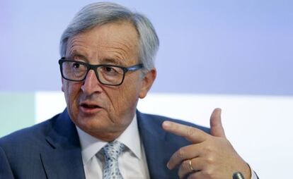 Juncker, presidente de la Comisión Europea, este martes en Bruselas.