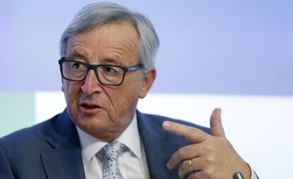 Juncker, presidente de la Comisi&oacute;n Europea, este martes en Bruselas. 