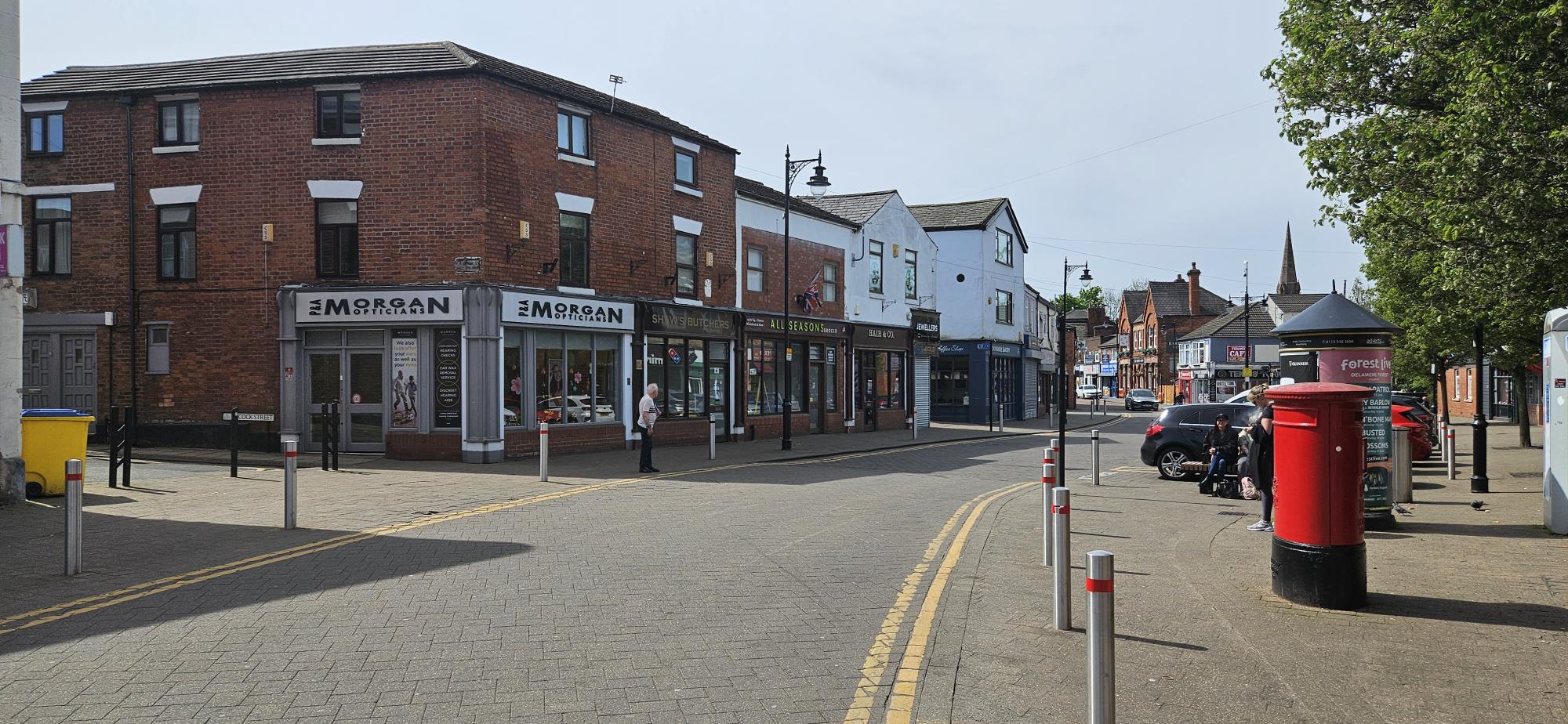 La calle principal de Runcorn, este lunes