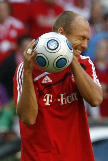 Robben, durante un partido.