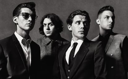 Arctic Monkeys: de izquierda a derecha, Alex Turner, Nick O'Malley, Jamie Cook y Matt Helders.