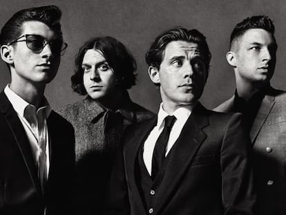 Arctic Monkeys: de izquierda a derecha, Alex Turner, Nick O'Malley, Jamie Cook y Matt Helders.