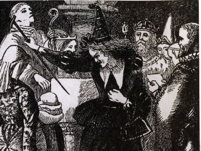Ilustración de Arthur Hughes para la edición original de 'Cuentos de hadas (para todas las edades)'.