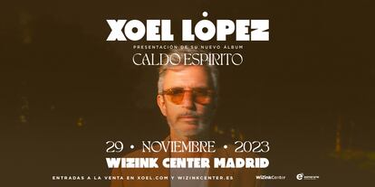 Xoel López presentará su próximo disco el 29 de noviembre en el WiZink Center. Imagen cedida por Esmerarte Industrias Creativas.