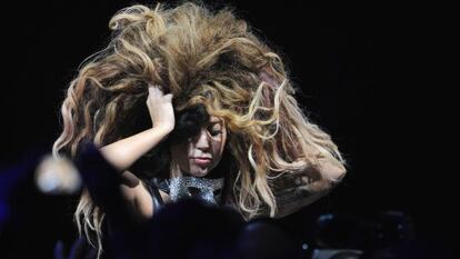 Lady Gaga durante su actuación en el iTunes Festival de Londres