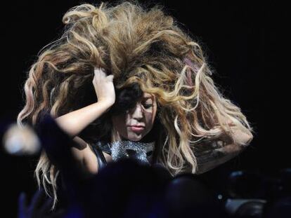 Lady Gaga durante su actuación en el iTunes Festival de Londres