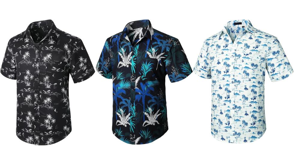 Camisa hawaiana para hombre con estilo informal.