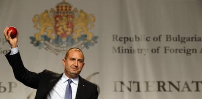 Rumen Radev, presidente electo de Bulgaria, en Sofia.