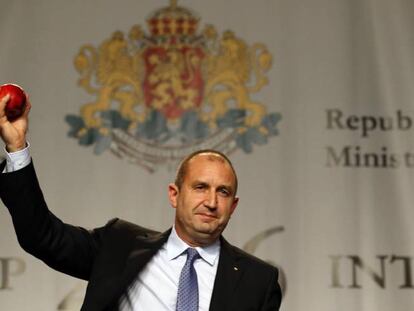 Rumen Radev, presidente electo de Bulgaria, en Sofia.