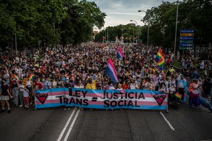 Manifestación del Orgullo LGTBI en Madrid en 2021.