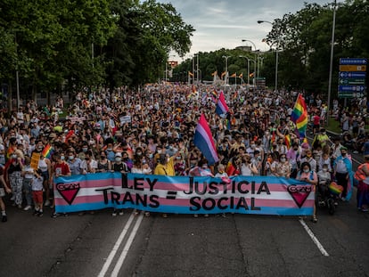 Manifestación del Orgullo LGTBI en Madrid.