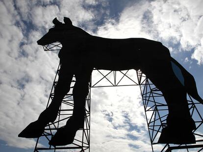 obra " burro grande" de Fernando Sánchez Castillo