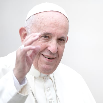 VATICAN CITY, VATICAN - OCTOBER 30: Pope Francis leads his general weekly audience in St. Peter's Square on October 30, 2019 in Vatican City, Vatican. (Photo by Alessandra Benedetti - Corbis/Corbis)