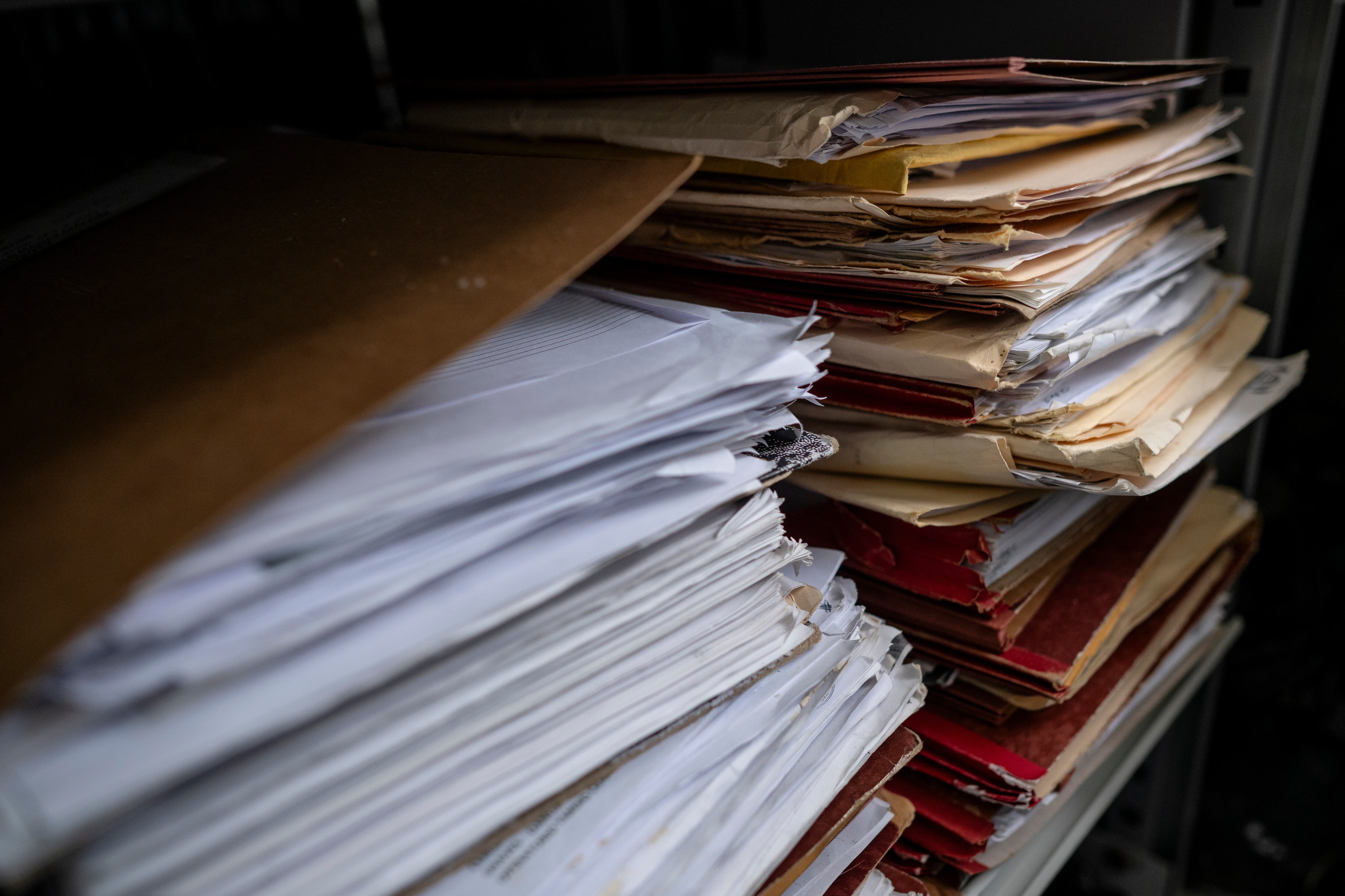 Archivos de ONG Foro Penal, en Caracas.