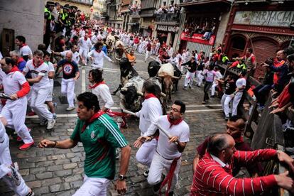 Corrida de touros em Pamplona, em 2014.