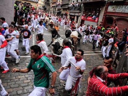 Corrida de touros em Pamplona, em 2014.