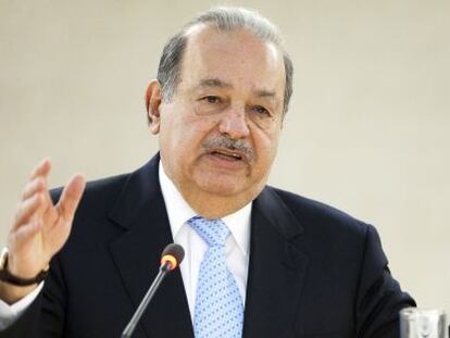 Carlos Slim, principal accionista del Real Oviedo. EFE