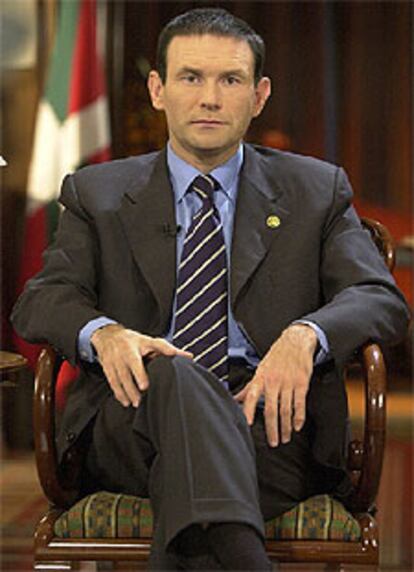 El <i>lehendakari</i><i>,</i> Juan José Ibarretxe.