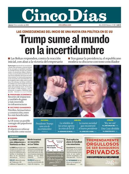 2016. Trump, gana las elecciones.