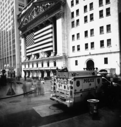 'Wall Street'. Nueva York, 2009. Uno de los viajes más complicados por la logística, pero su ciudad favorita hasta ahora.