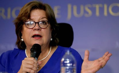 La ministra de Justicia y del Derecho colombiana, Gloria María Borrero.