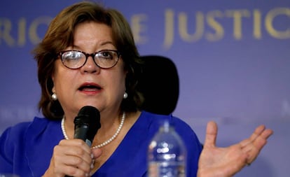 La ministra de Justicia y del Derecho colombiana, Gloria María Borrero. 