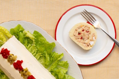 Rollo de patata y bonito receta
