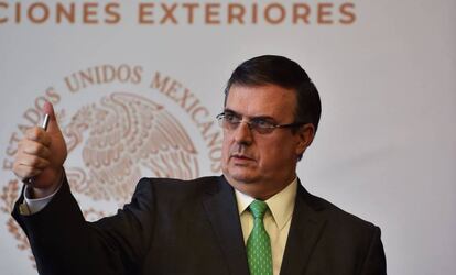 Marcelo Ebrard, en una conferencia de prensa.