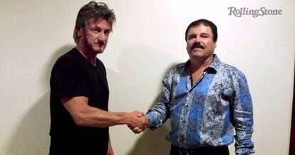 El actor, con El Chapo.