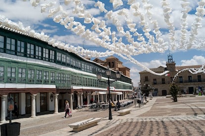 La Plaza Mayor de Almagro, cuna del teatro clásico.