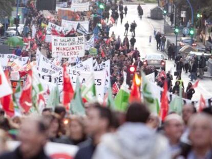 Una imagen de la masiva manifestaci&oacute;n de Alicante