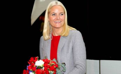 La princesa Mette Marit de Noruega en Fráncfort (Alemania), la semana pasada.