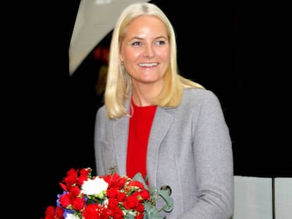 La princesa Mette Marit de Noruega en Fráncfort (Alemania), la semana pasada.