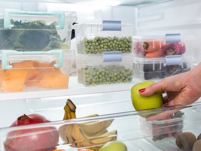 Táperes y cajas resistentes que permiten visualizar de manera rápida todos los alimentos. GETTY IMAGES.