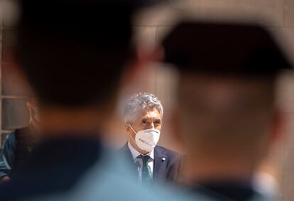 El ministro del Interior, Fernando Grande-Marlaska, en un acto en Barcelona el pasado 28 de mayo.