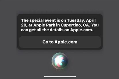 Siri ya conoce cuándo será el próximo evento de Apple.